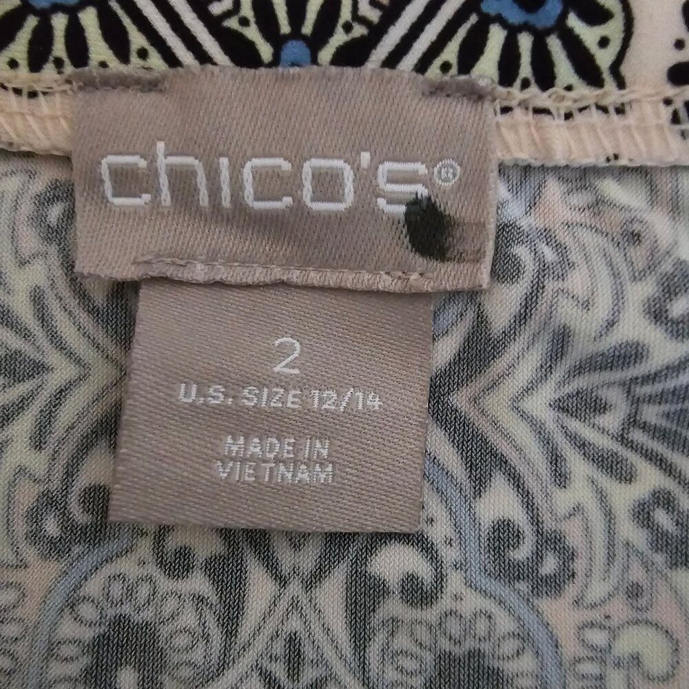 Chico's Multicolor Printed Column Design A-line Maxi Skirt Size 2/US (12-14) - Picture 5 of 11